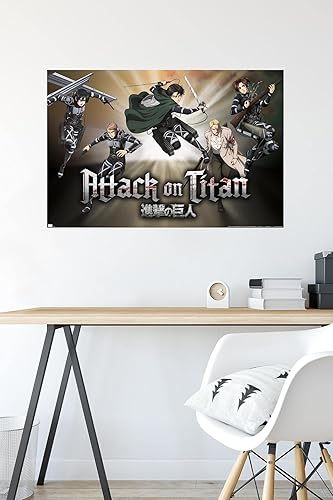 Miniatura 4 de Trends International Attack On Titan Season 4 - Póster de collage de pared, 34 pulgadas de largo x 22.4 pulgadas, versión sin marco