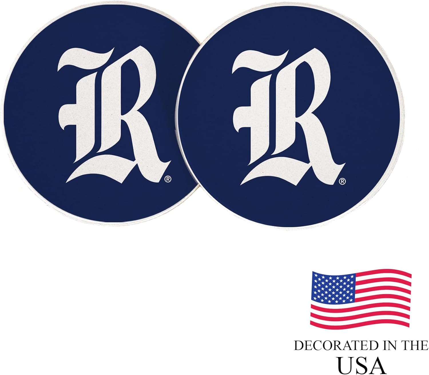 Desert Cactus Rice University Car Coaster Owls Absorbent Sandstone Car Cup Coasters Set of 2 (Design A) - Image 4