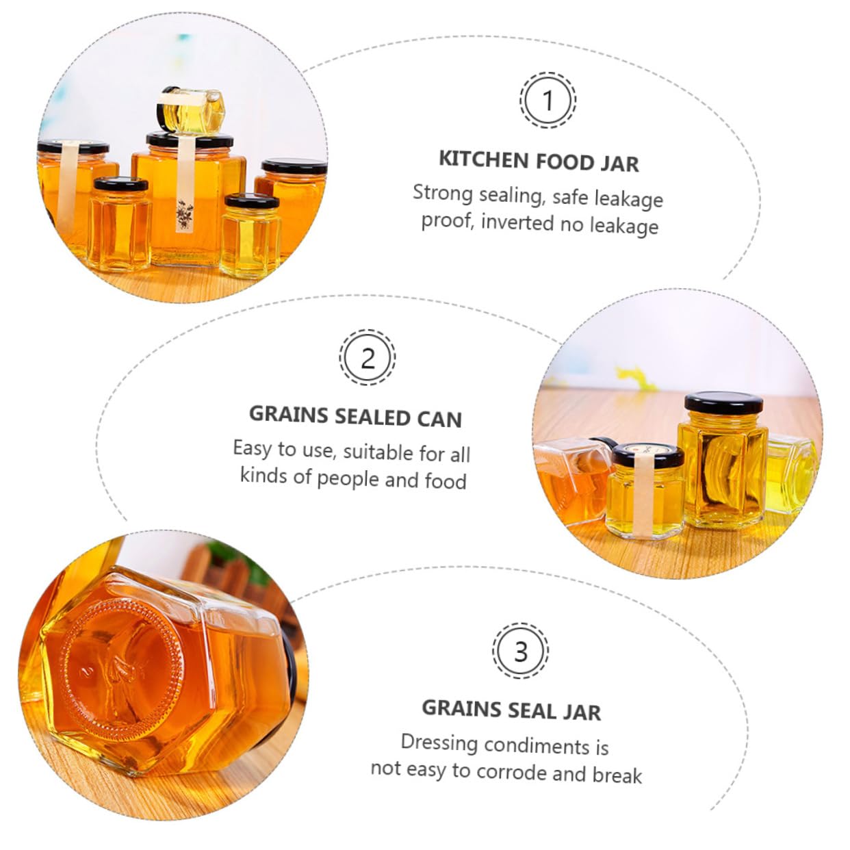 10pezzi Barattoli Ermetici Trasparente Per Conservazione Alimenti Perfetti Per Grani Zucchero e Condimenti Design Resistente e Inodori Sicurezza Antileakage