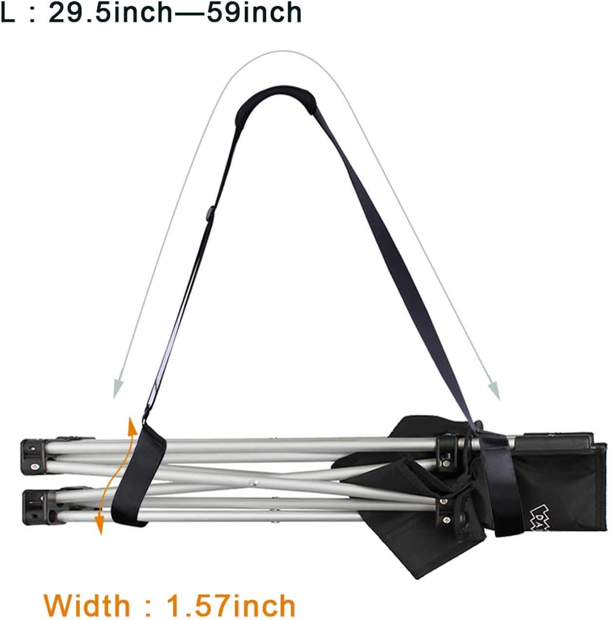XccMe Adjustable Kick Scooter Shoulder Strap Kick Scooter Carrying Strap Universal Folding Chair Strap- No Further Damage to Your Back