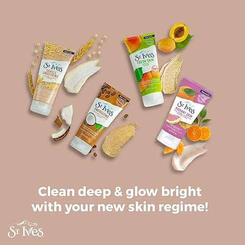 Miniatura 9 de St. Ives Exfoliante facial nutritivo y suavizante y mascarilla con avena, 6 onzas