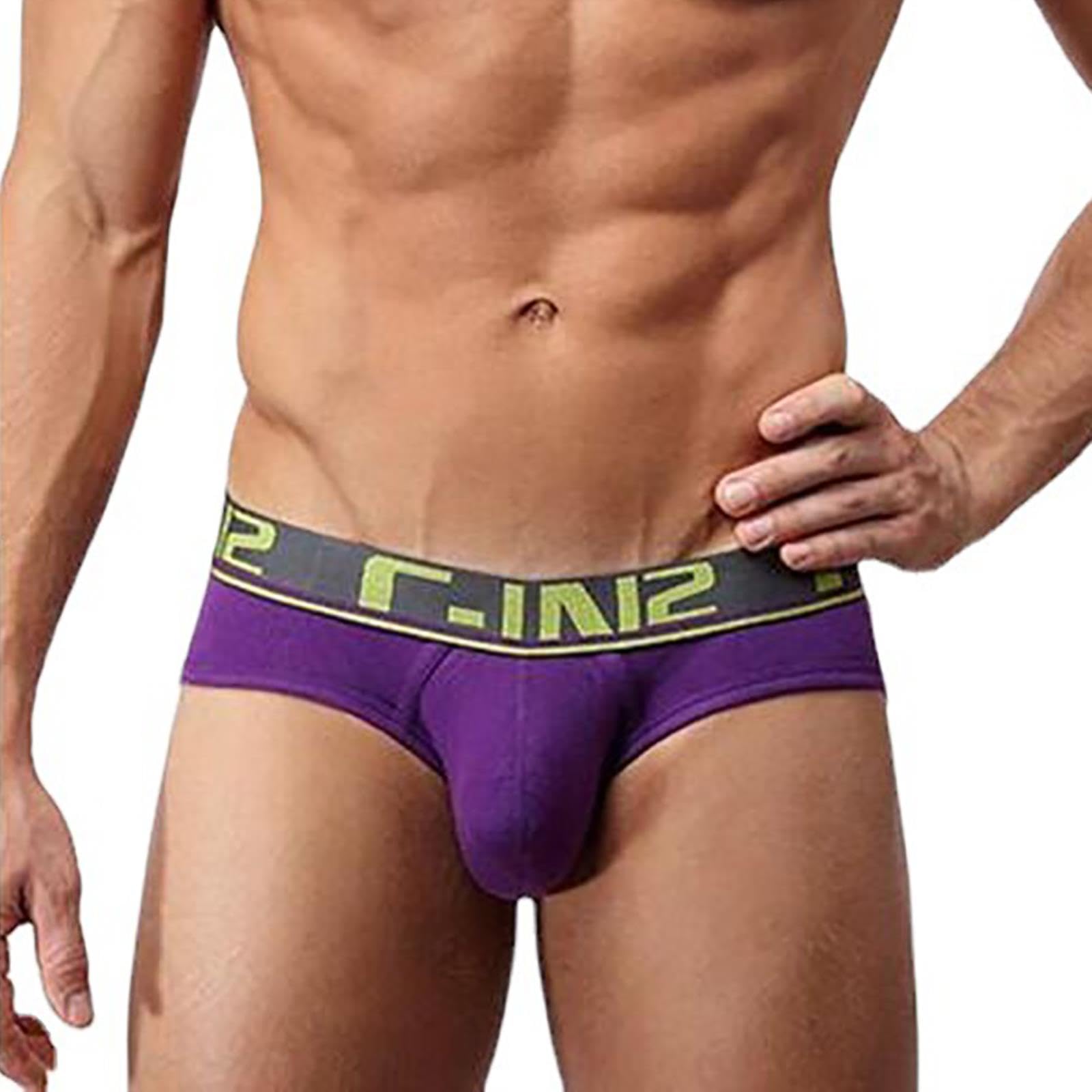 Intimo da Uomo in Cotone a Vita Bassa Slip Sexy alla Moda Comodi Boxer antibatterici assorbenti del Sudore