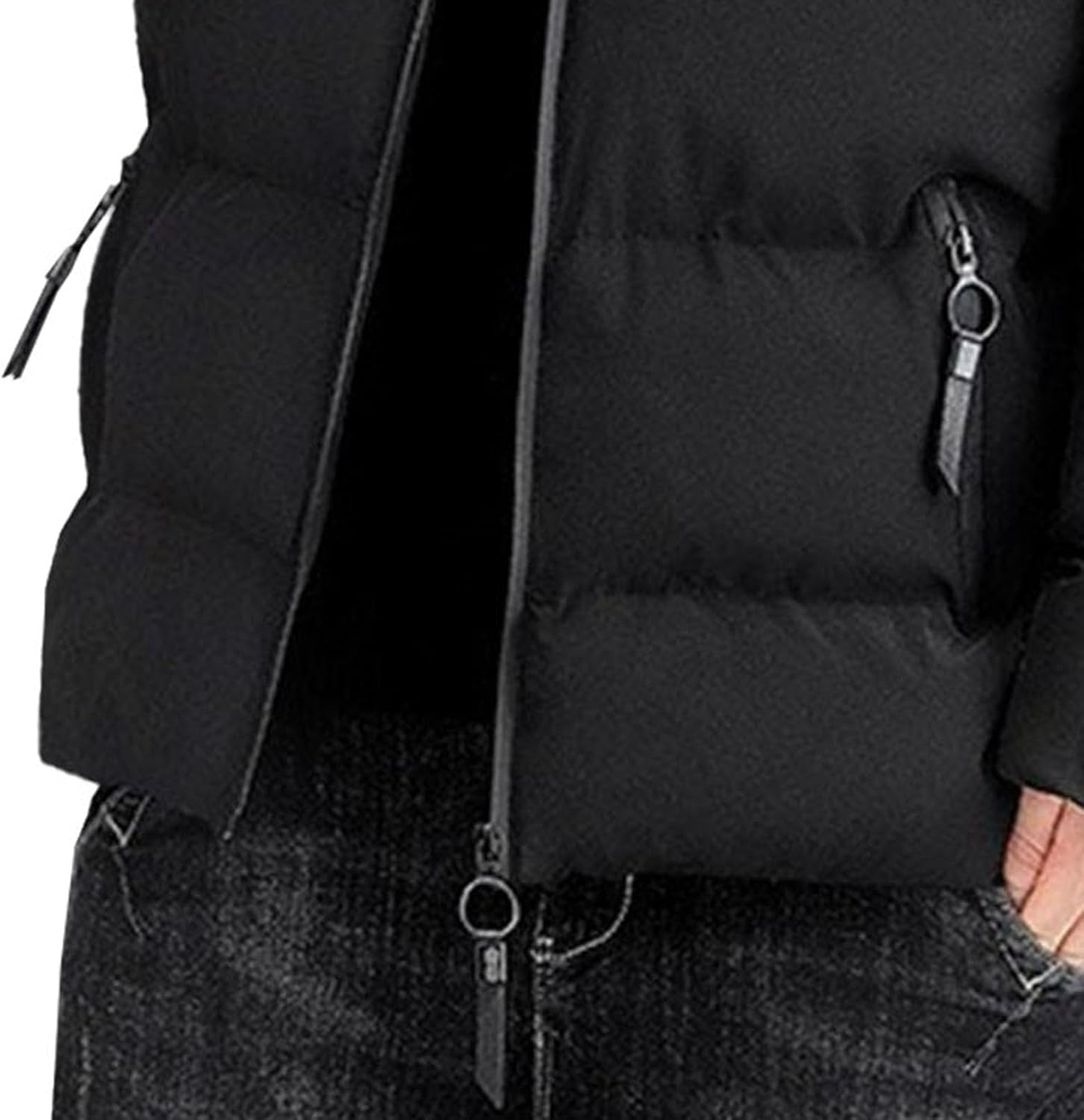 Down Jacket Men Men's Thicken Puffer Jacket Padded Waterproof Warm Winter Coat with Hood 2025 Trendy Clothes