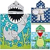 Chumia 3 Pack Kids Hooded Towel Baby Beach Bath Towel for Girls Boys Thicker Toddler Swim Towels Ponchos with Hood Cotton Pool Bath Towels Poncho (Shark, Astronaut,47 x 24 Inch) 61ql1gWsb9L. SS100