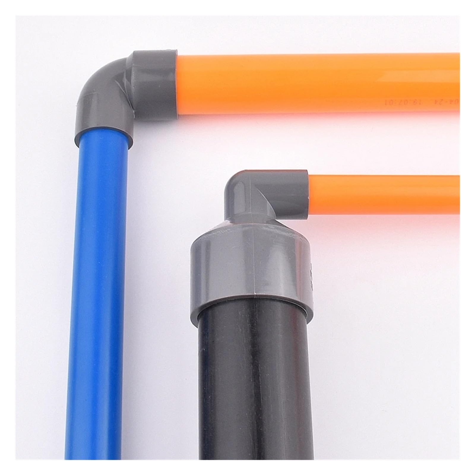 Raccord coudé réducteur en PVC Gris, 25 à 63 mm, Adaptateur for Tuyau d'arrosage de Jardin, Aquarium, raccords de réduction(63x25mm)