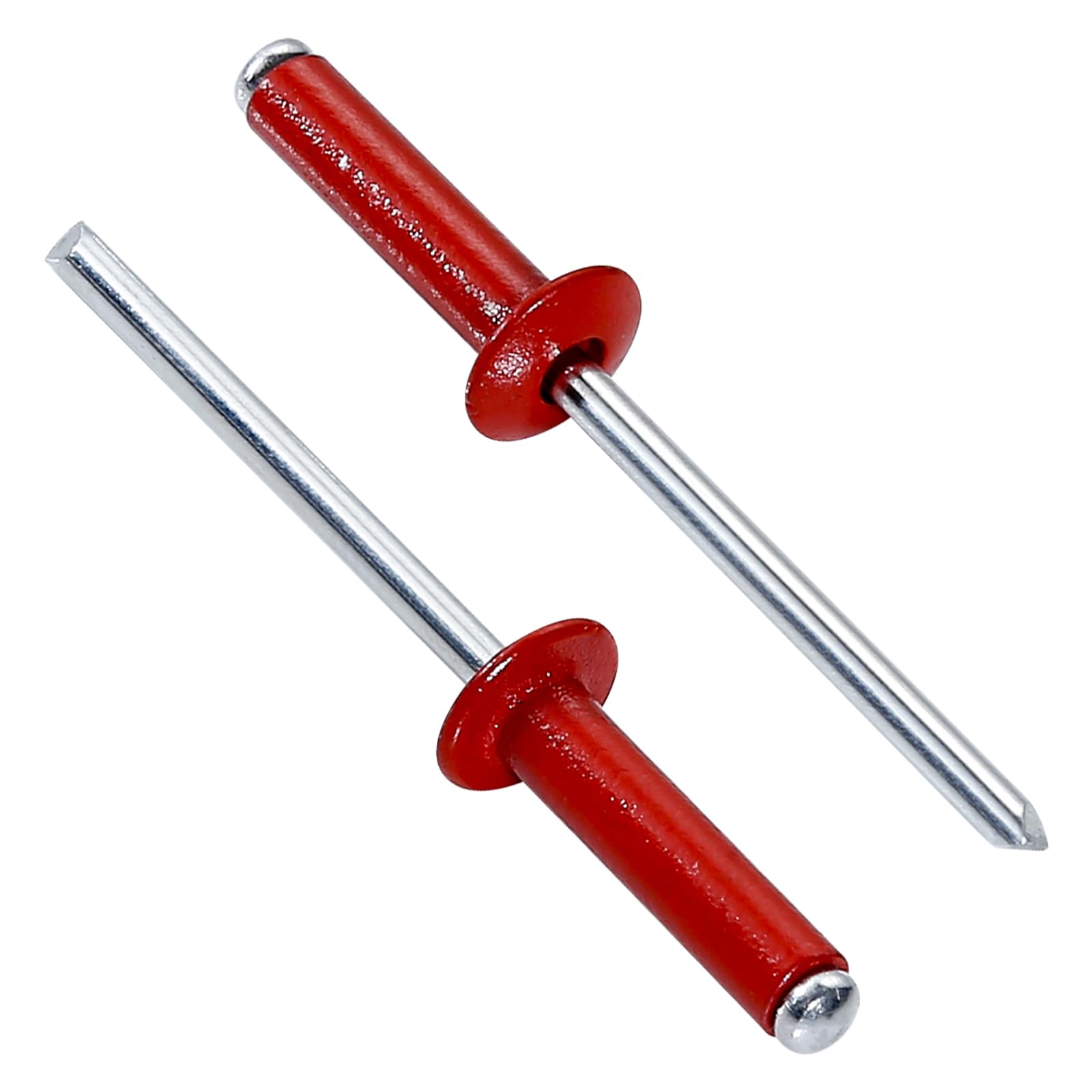 Wensilon (250 Pcs) 3/16"x1/2"Red Aluminum blind pro Rivets,Red Aluminum Grip and Mandrel