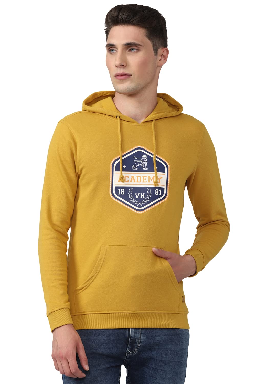 Cotton Blend Hooded Neck Men Sweatshirt-image-38