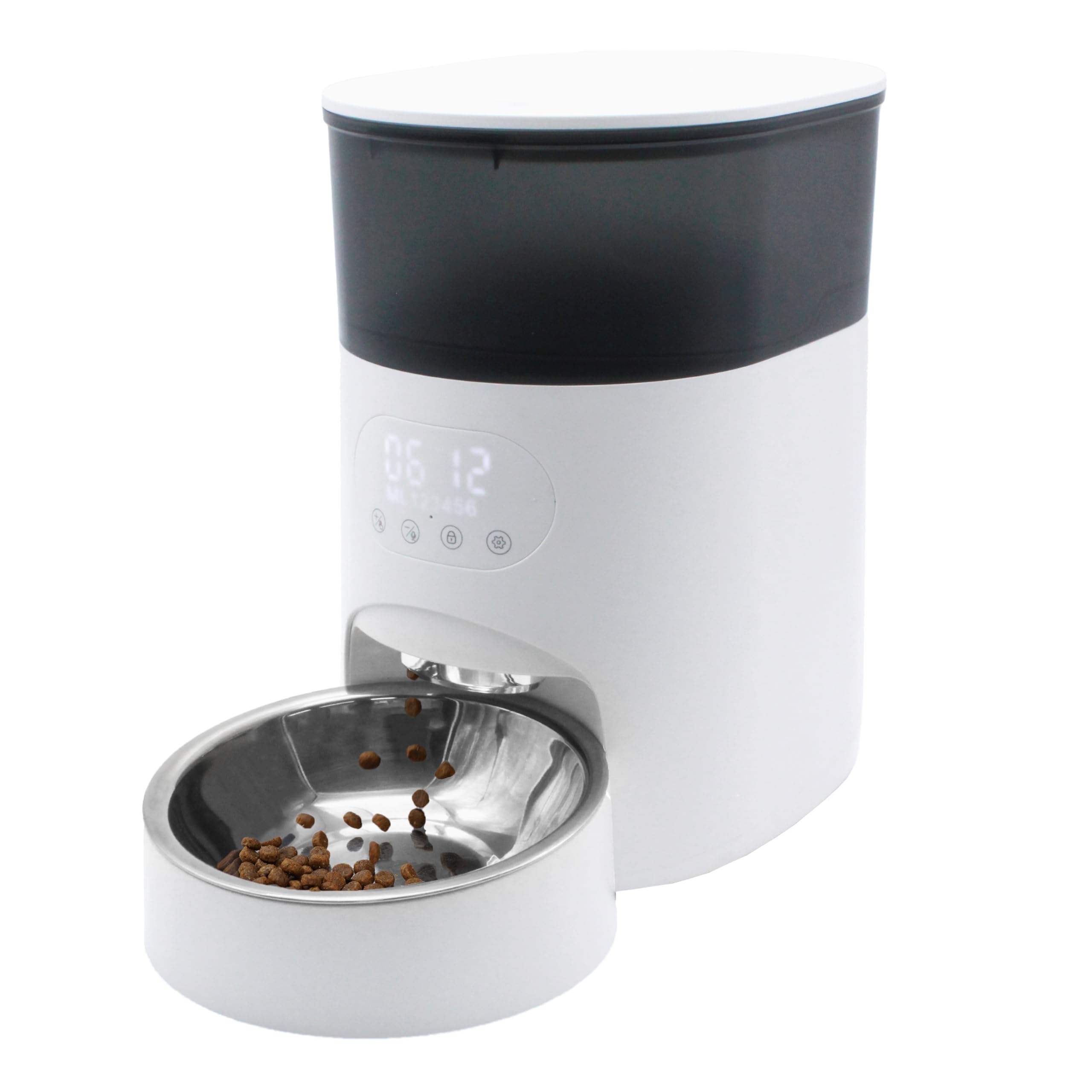 Amazon | pokopo 自動給餌器 犬 猫 2WAY給電(USB電源&乾電池式) タンク