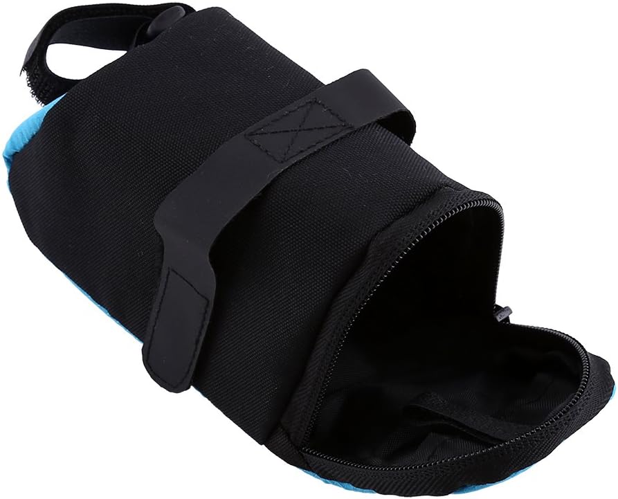 Horoper Seat Bag, 5.9" X 2.7" X 2.7" Super Light Rear Saddle Cycling Seat Bag Polyester Tail Pouch Package Under Seat Storage Bag For Road Mountain Bikes(Black)