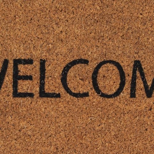 Tapis brosse coco 45x75 paillasson d'extérieur antidérapant PVC - 5