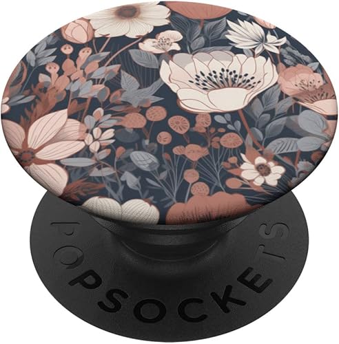 Miniatura 1 de PopSockets con estampado floral minimalista de flores silvestres estilo bohemio para mujer
