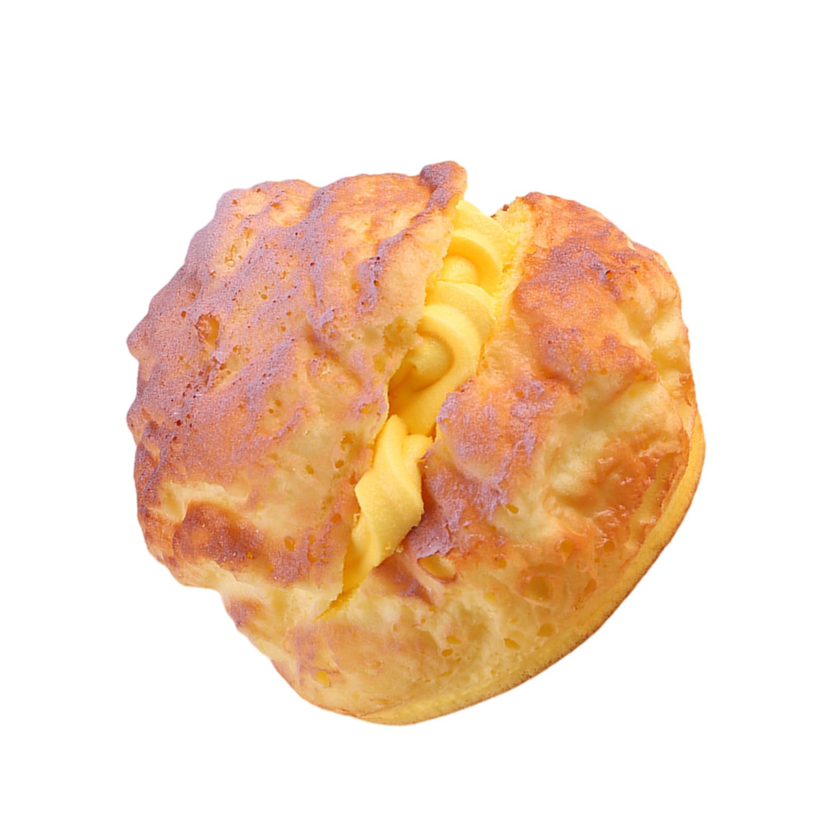 Msioytog Realistic Artificial Puff Bread Model Chocolate Creamy Fruit Puff Bread Model for Decorations Bakery Display Artificial