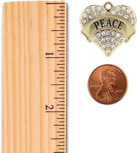 Miniatura 106 de Inspired Silver - Adorno de Colombia - Adornos navideños con forma de corazón de oro pavé con joyas de circonita cúbica