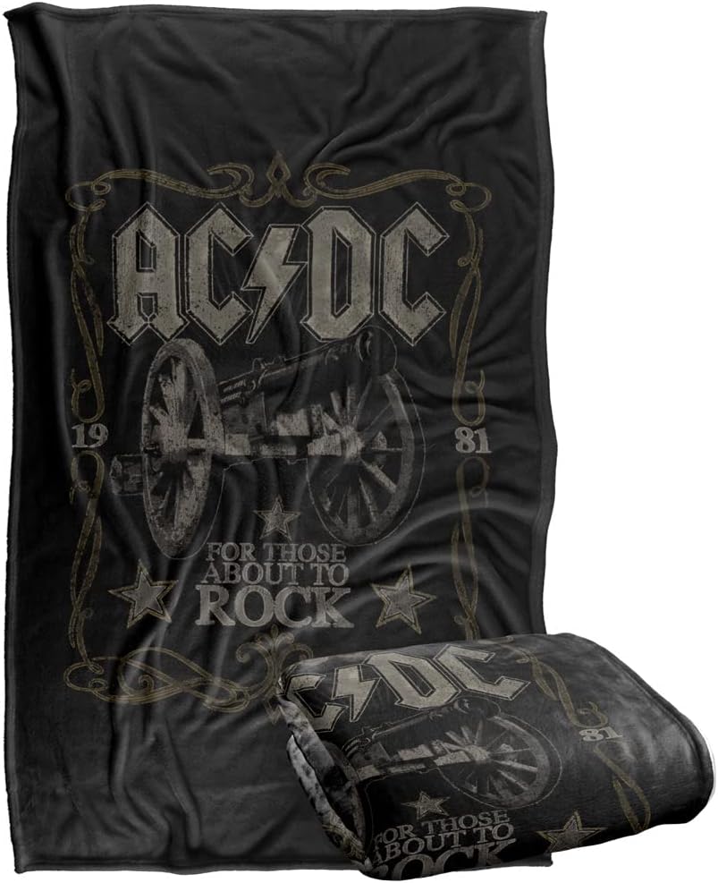 ACDC Blanket, 36"x58", Rock Label, Silky Touch Super Soft Throw