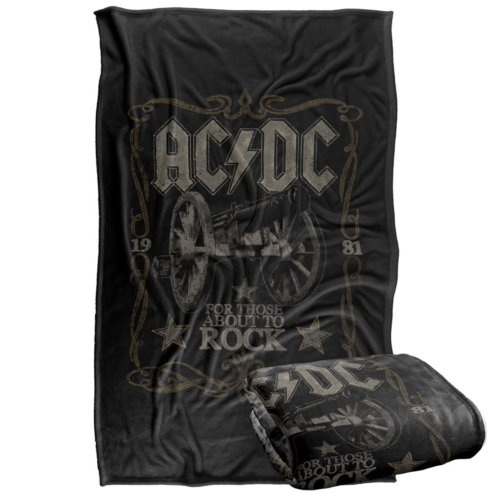ACDC Blanket, 36"x58", Rock Label, Silky Touch Super Soft Throw