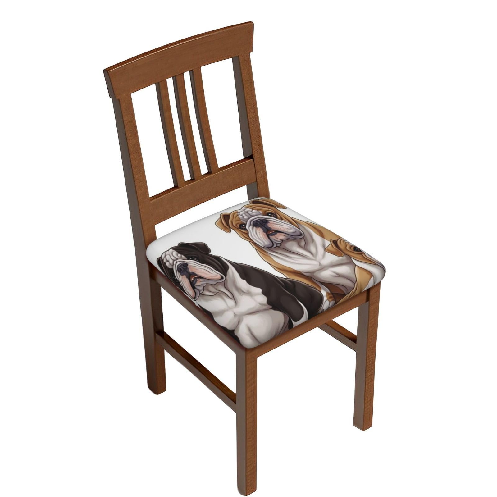 Housses de tabouret de bar en velours pour relooker votre cuisine avec le bouledogue anglais