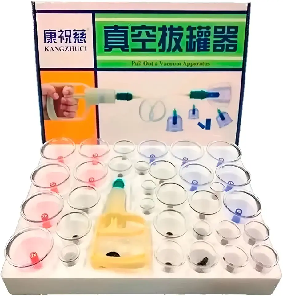 Kit 32 copos ventosa Massoterapia Ventosaterapia