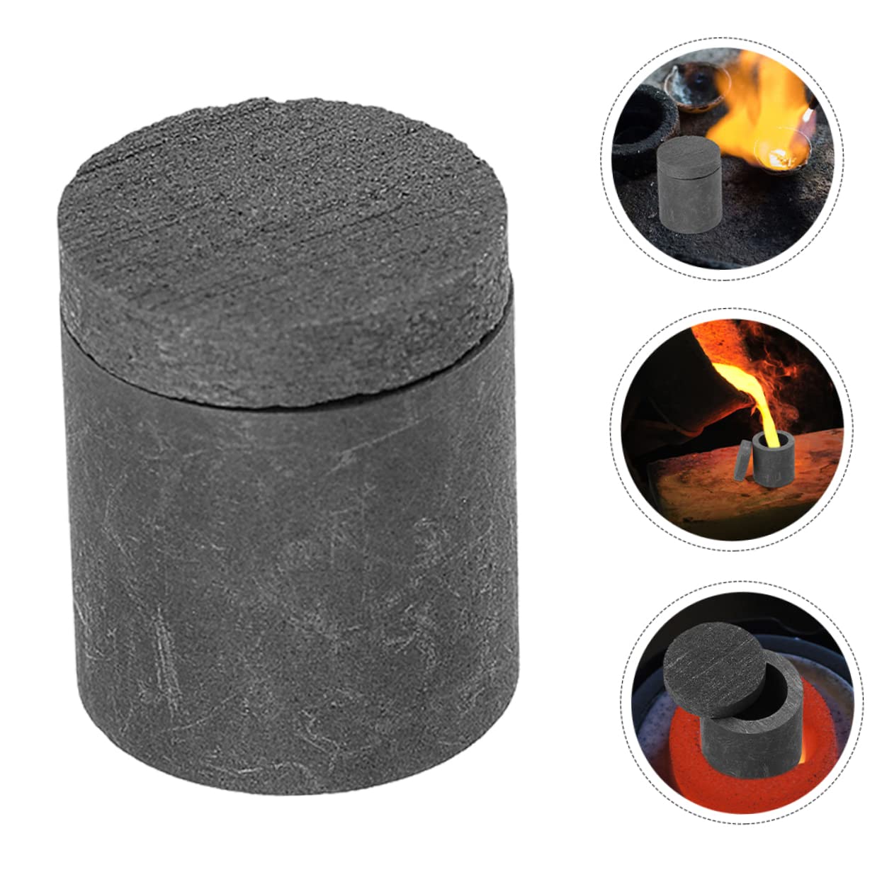 HAPINARY Small Refining Tool Graphite Melting Crucible Practical for Laboratory and Home Use