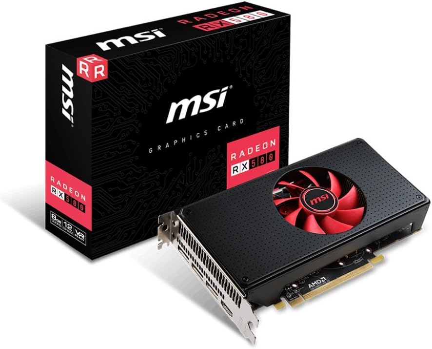 MSI Gaming Radeon RX 580 256-bit 8GB GDRR5 DirectX 12 VR Ready CFX Graphics Card (RX 580 8G V1)