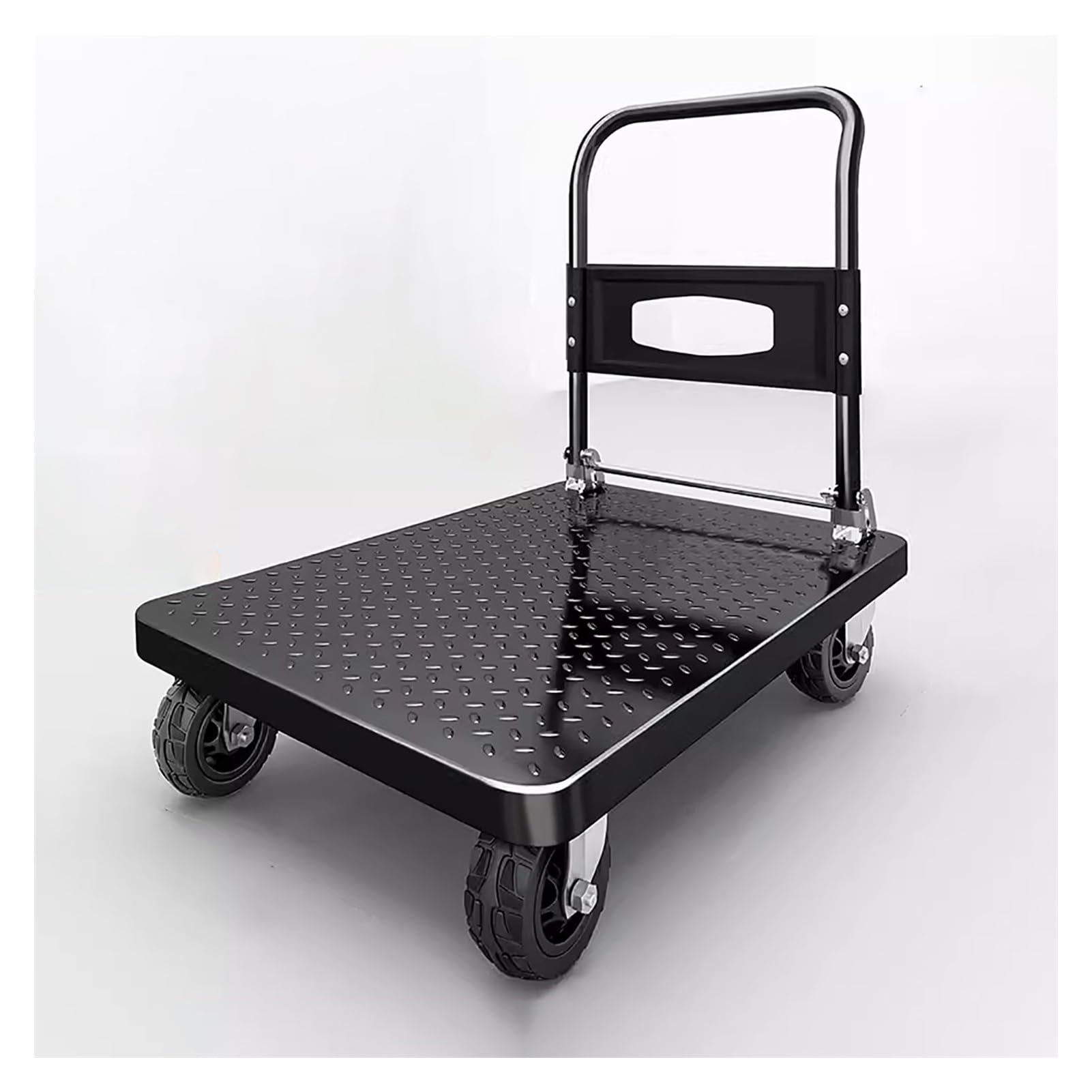 Chariot à plateforme pour le transport de bagages et courses volumineuses en ville
