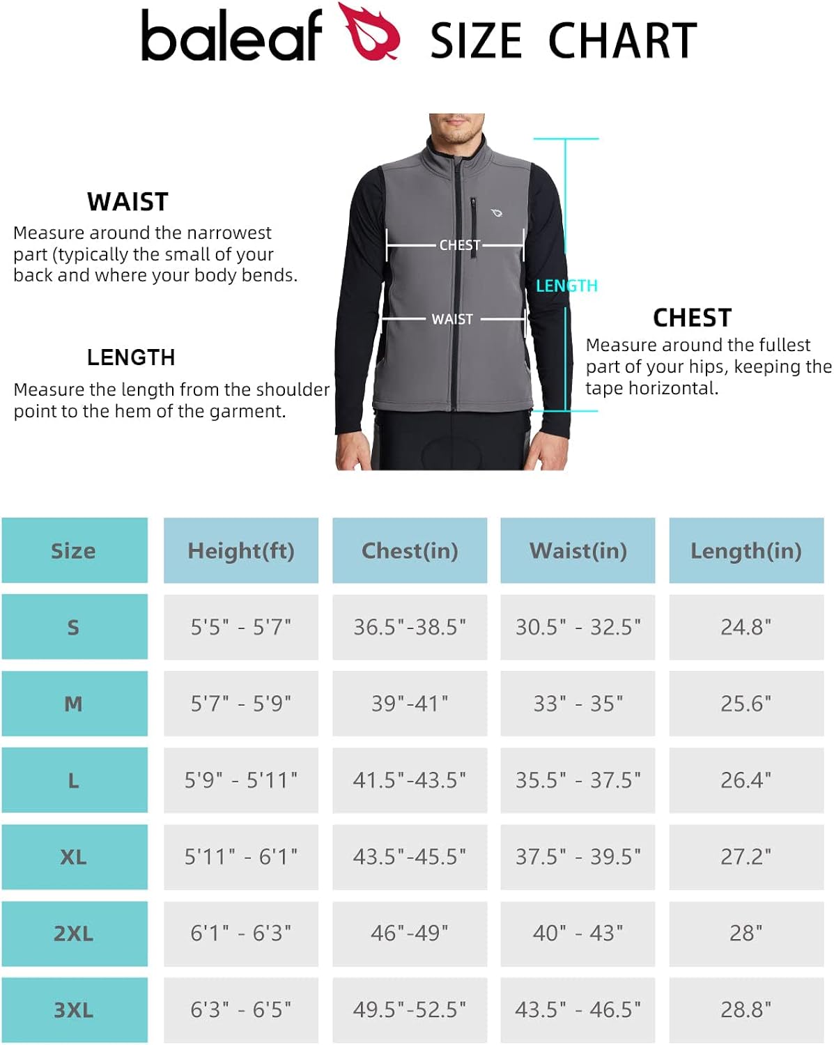 BALEAF Men's Winter Cycling Vest Reflective Running Warm Thermal Gilet Windproof Fleece Lined Jacket Outdoor Bicycle Gear : Clothing, Shoes & Jewelry
