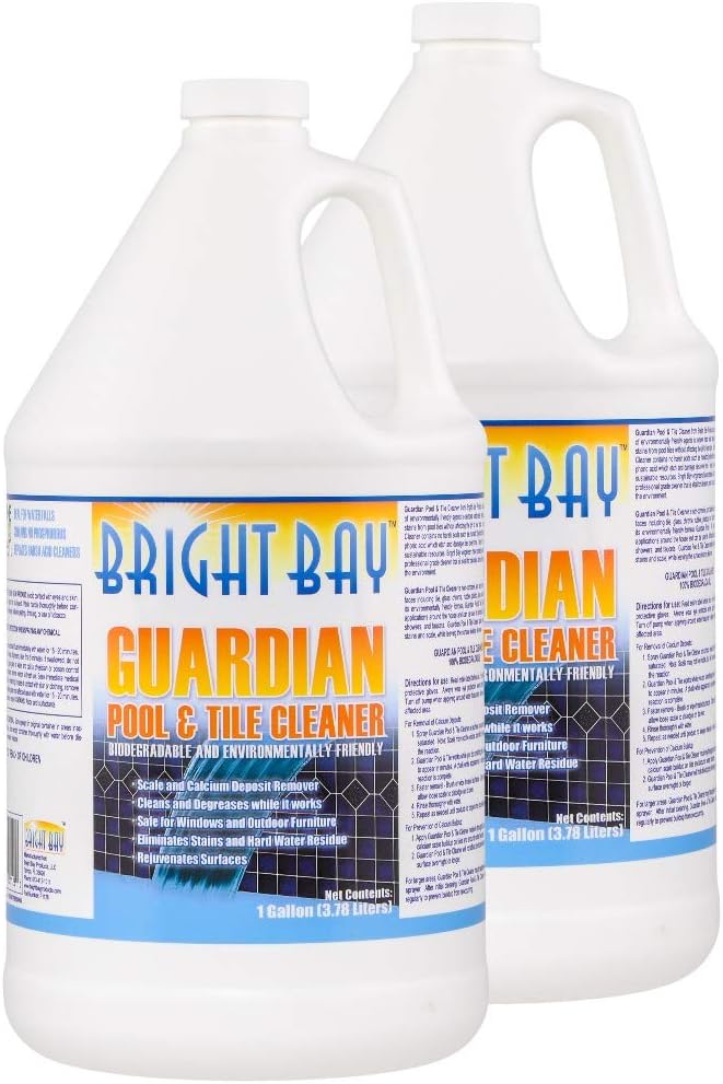 Calcium Build Up & Scum Line Remover, Guardian Pool & Tile Cleaner, 2 gal. - Targets Calcium, Saves Elbow Grease