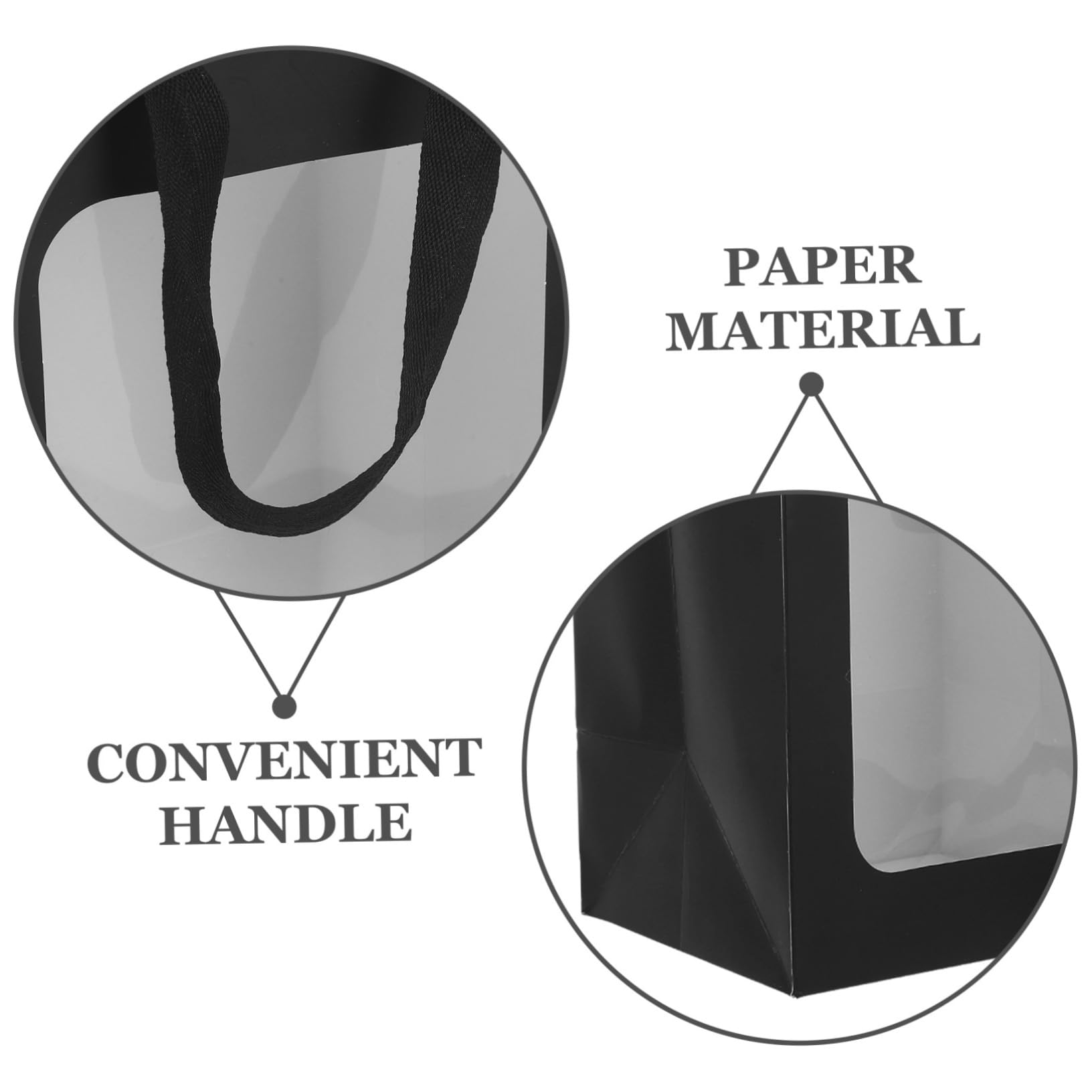 KOMBIUDA 10piezas Bolsas De Obsequio Transparentes Asas Unidades Para Fiestas y Bolsas Para Golosinas y