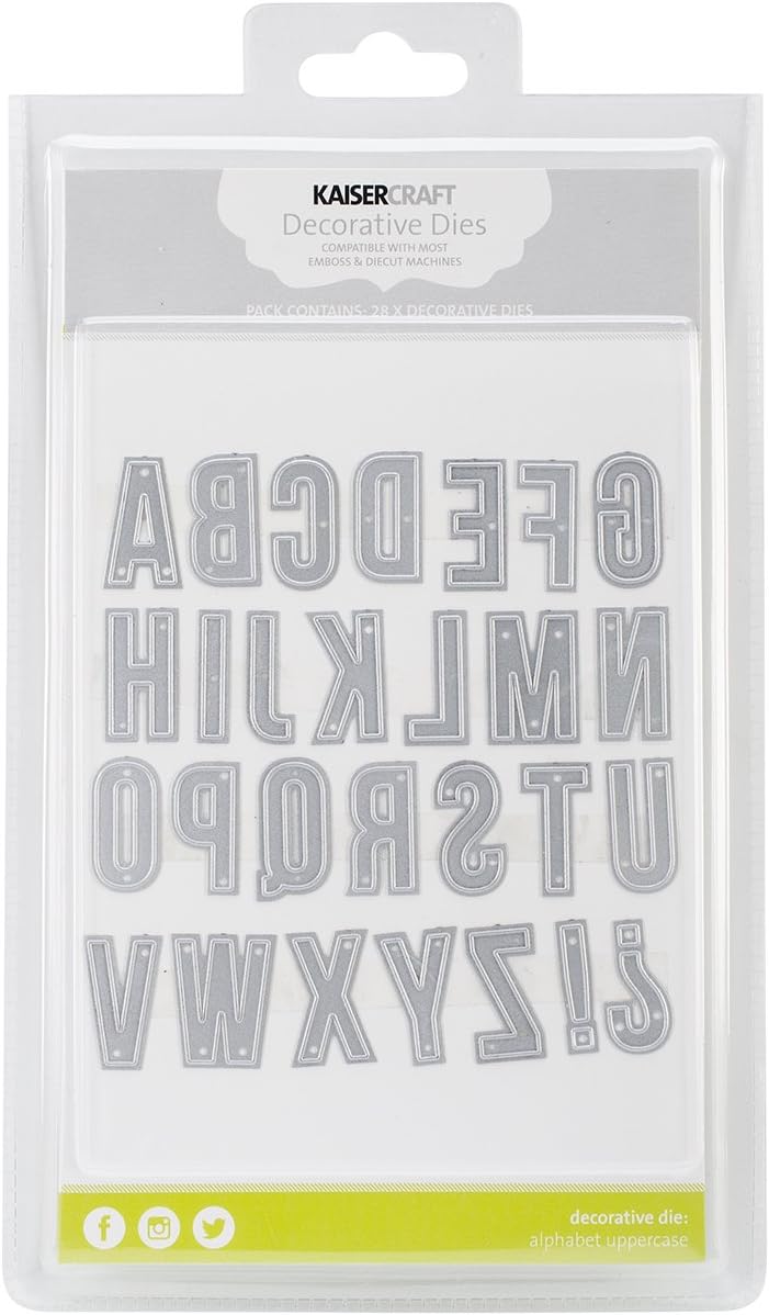 Kaisercraft Die-Uppercase Alphabet .5"X1" (並行輸入品)