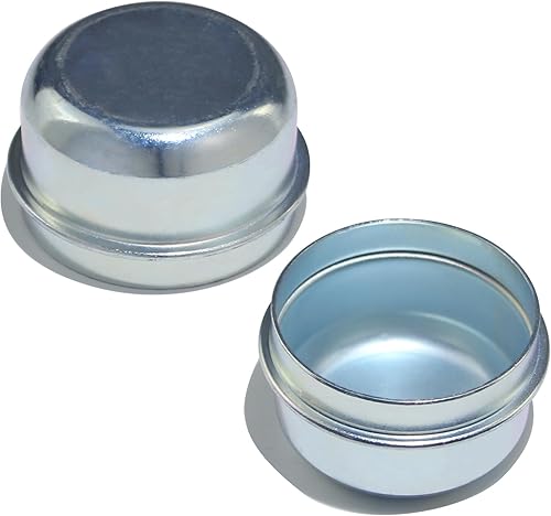 Miniatura 5 de iBroPrat 2 tapas de cubo de remolque de 1.98 pulgadas, tapón antipolvo para eje de remolque, rodamiento de rueda de árbol de remolque de metal y