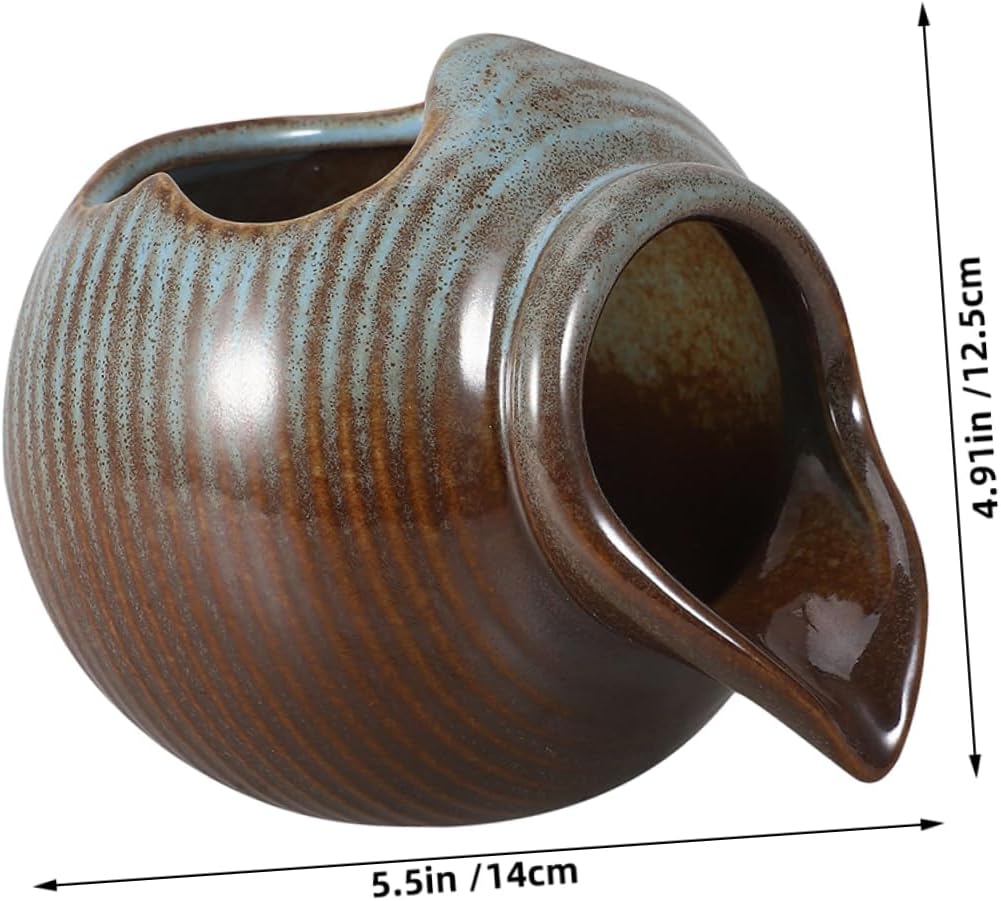 PRETYZOOM Ceramic Fountain Pot for Indoor Outdoor Use Water Feature for Fish Tanks Garden Decor and Patio Relaxation Artistry with Gentle Water Flow