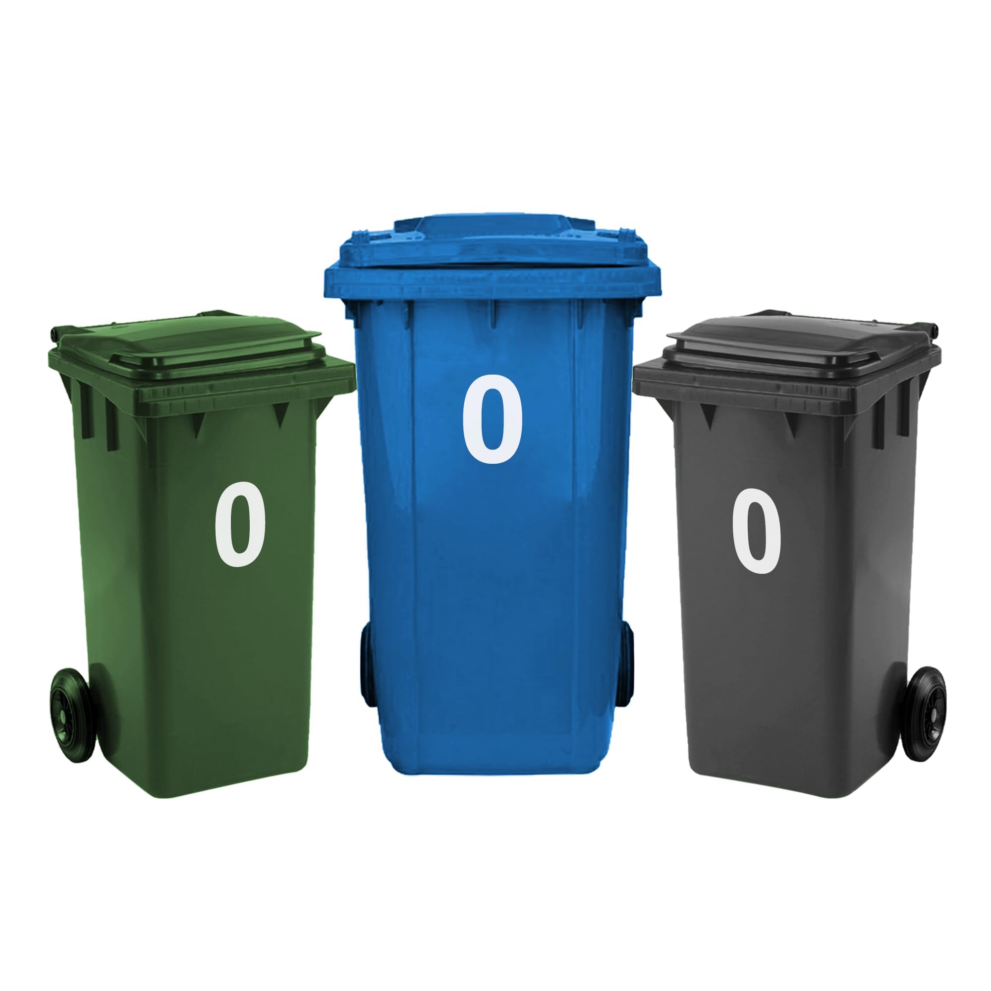 Rubigo 4 x Bin Numbers for Wheelie Bins, 0-99, Letters A-D, 17.5cm Dustbin Stickers, Easy Application Stick On Number Stickers - Weatherproof Self Adhesive Vinyl (4) — view 70
