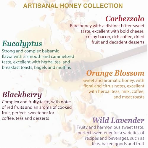 Miniatura 4 de Corbezzolo - Miel cruda  Árbol de fresa silvestre, miel artesanal de Cerdeña, Italia  (8.82oz) 8.8 onzas
