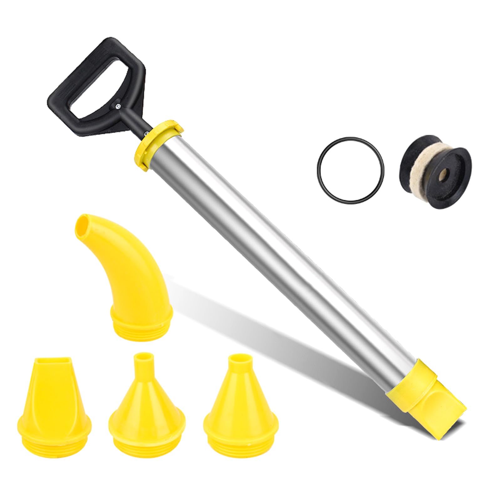 Multipurpose Sturdy Stainless Steel Caulking Tool Set with Interchangeable Nozzles for Mortar and Job Application Caulking Tool