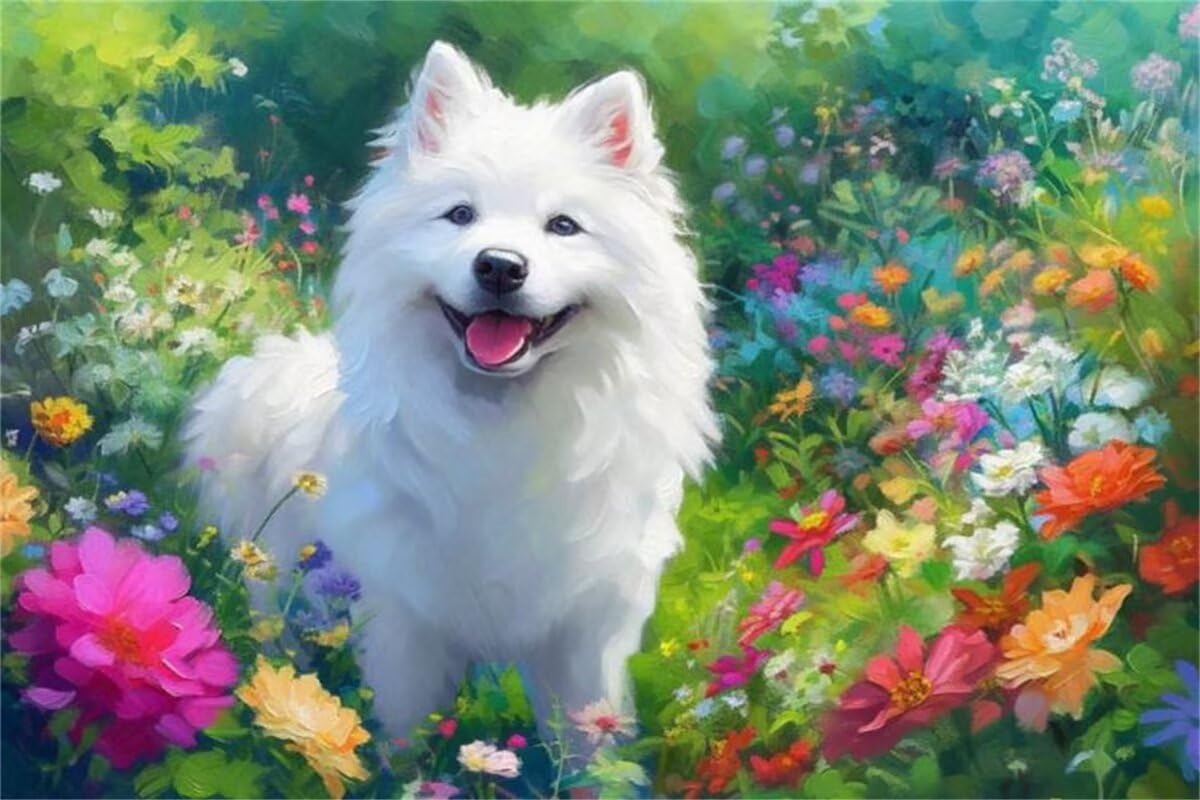 Puzzle 2000 sztuk puzzle dla psów kwiat drewniane układanki, klasyczne dla dorosłych diY gra wyzwanie idealnie pasują między nimi literami z tyłu Wysokiej jakości układanki dla dzieci i dorosłych wiek