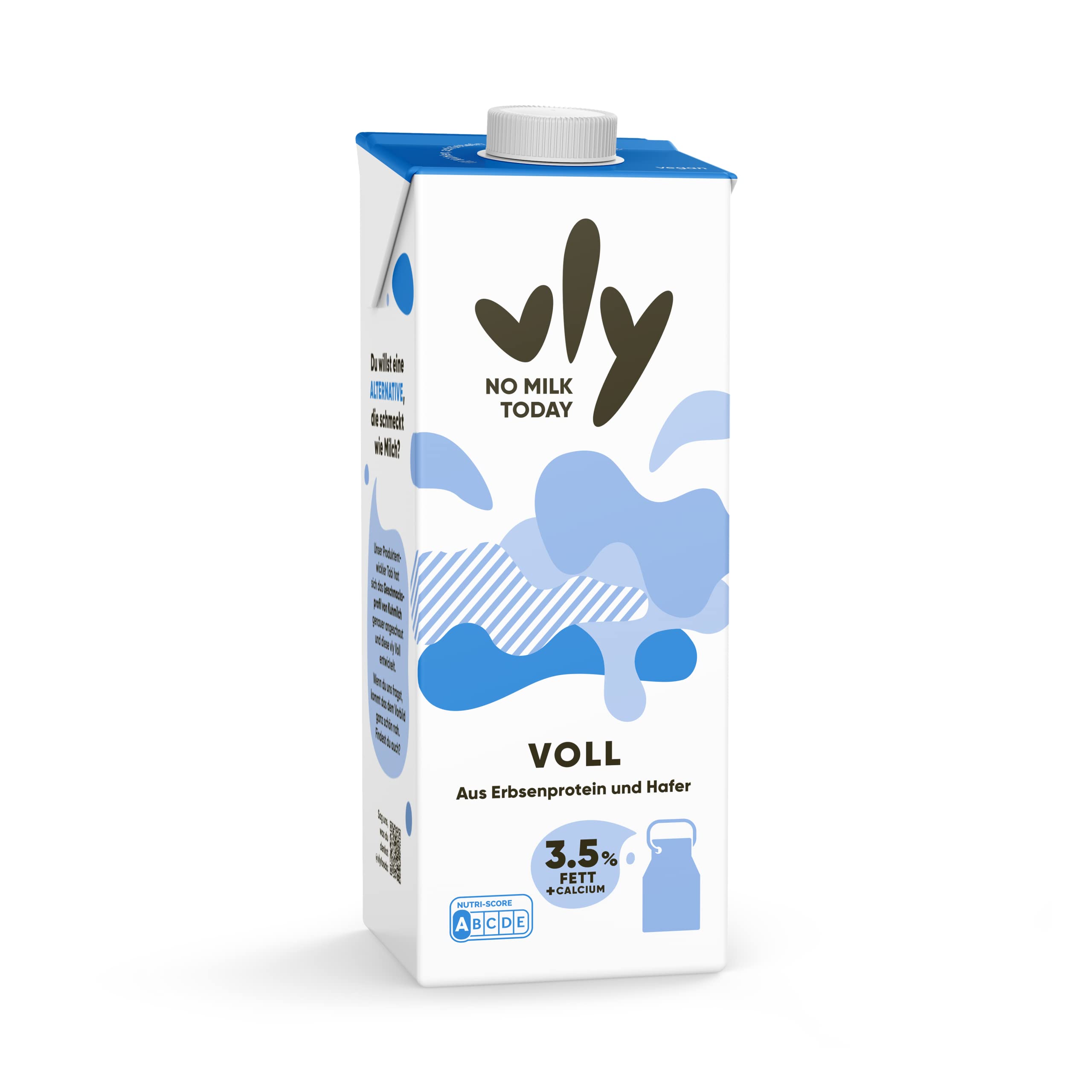 vly - Die köstlich cremige Milchalternative aus Erbsenprotein + Kalzium | Vegane Milchalternative ORIGINAL: Müsli Shakes Kochen | Viel Protein, wenig Zucker, Erbsenproteingetränk, Protein