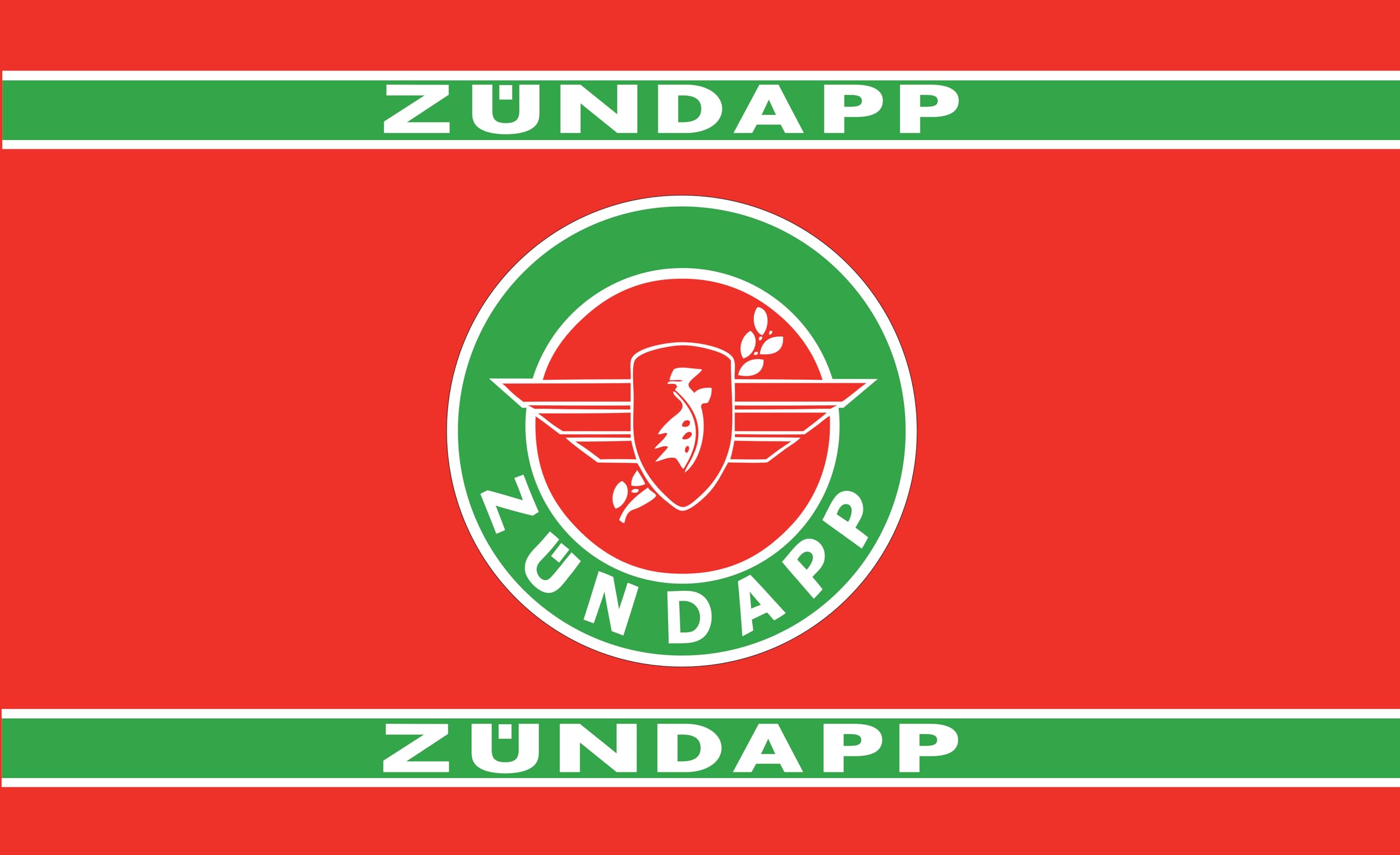 Zündapp drapeau moto en tissu pour décorer votre atelier mécanique ou votre salon