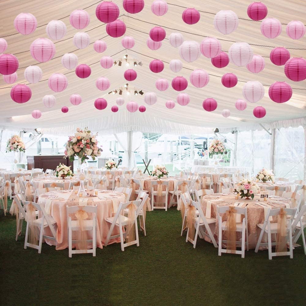 Paper Lanterns,Paper Lantern Round Chinese Paper Lanterns Paper Balls for Wedding Birthday Party Valentine's Day Paper Lantern Lamps