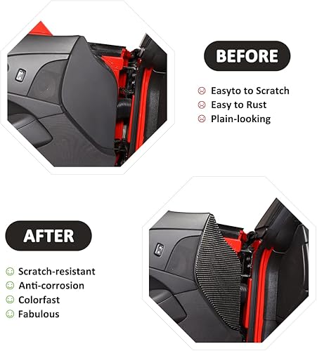 Miniatura 2 de Adhesivo decorativo de protección decorativa de fibra de carbono suave para puerta de coche, cojín anticolisión, para Chevrolet Corvette C6