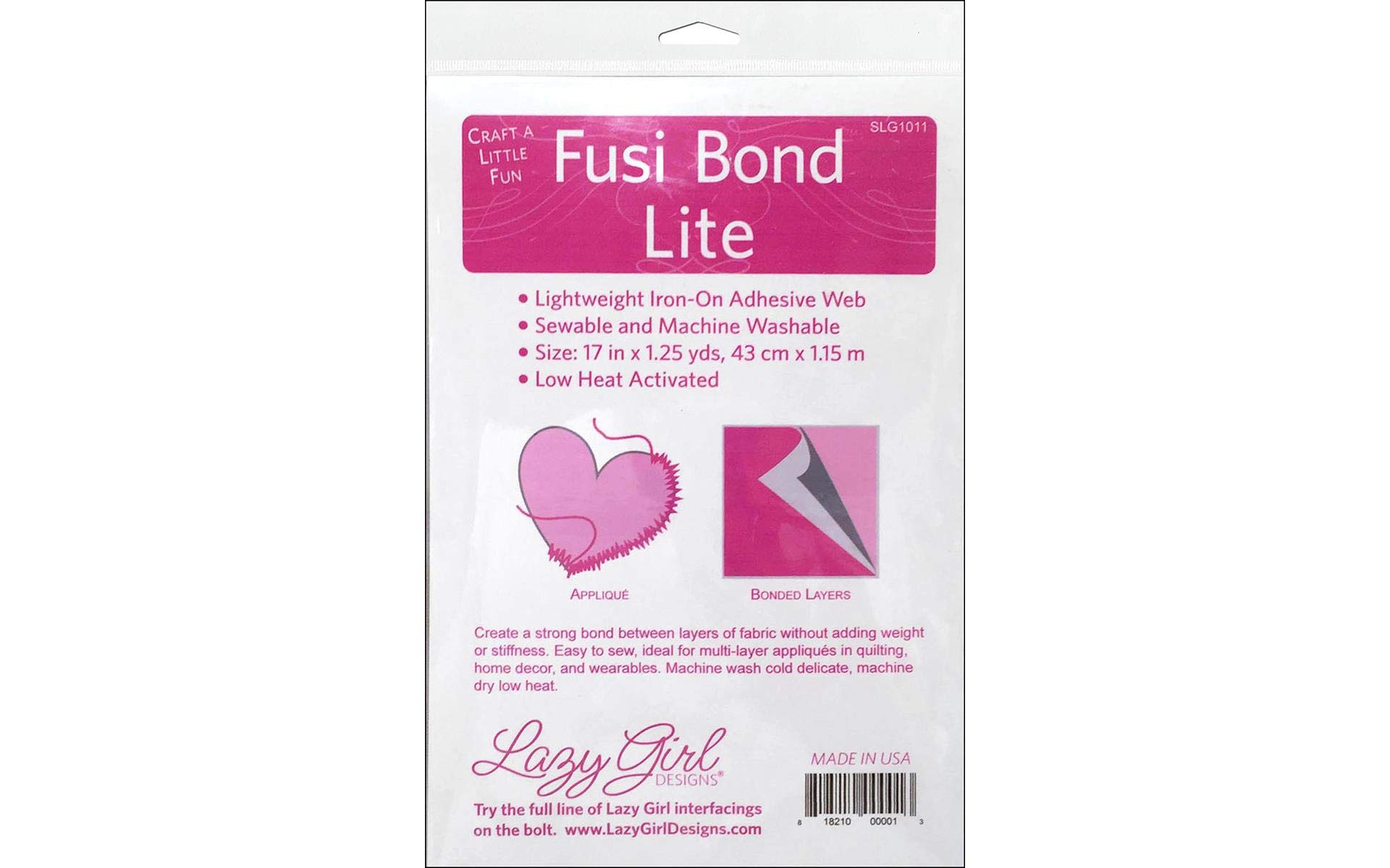 Lazy Girl DesignFusiBond Web 17" 1.25yd Light