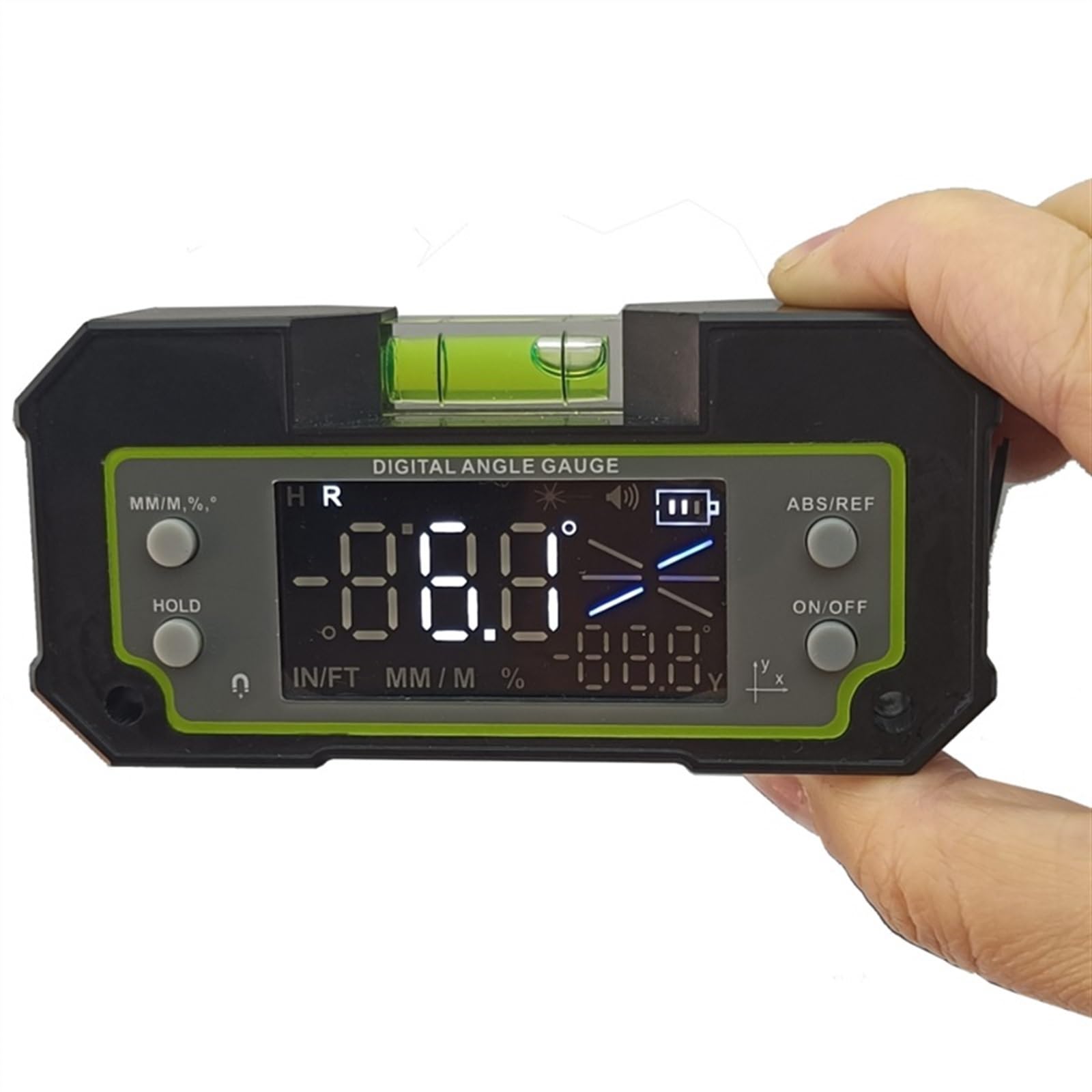 Cyfrowy inklinometr poziomu Bluetooth LCD dwuosiowy elektroniczny kątomierz linijka kątowa miernik pomiarowy Finder