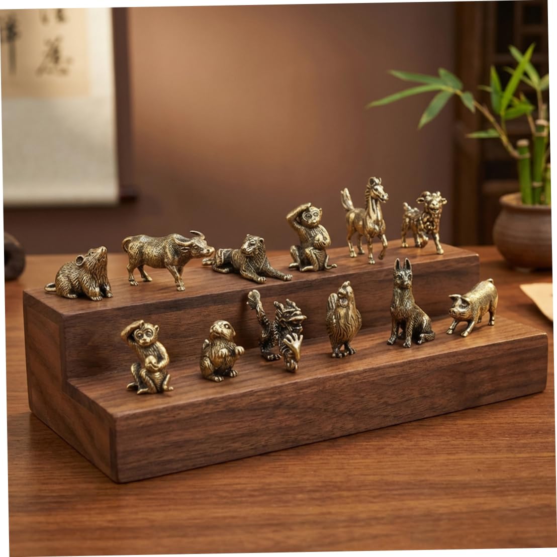 Collection Feng Shui complete des 12 animaux chinois, cadeau ideal