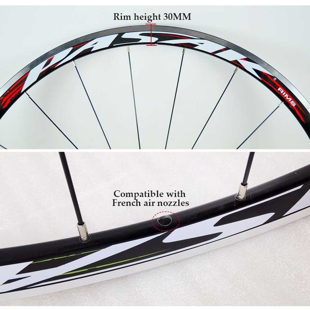 【早い者勝ち】30mmハイトロードバイクホイール Amazon | アルミ合金製ロードバイクホイールセット 30mm、C/Vブレーキ