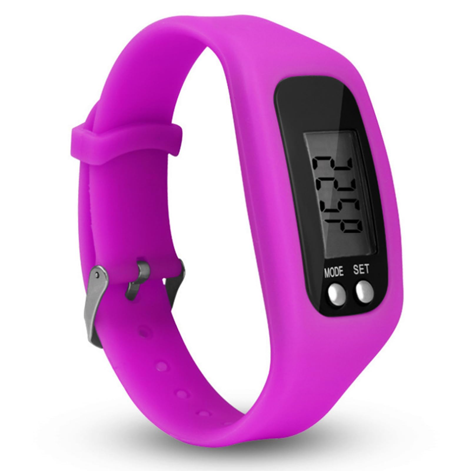 VALINK Step Counter Watch,LCD Display Pedometer Watch Smart Bracelet Watch,Walking Wrist Band Digital Step Counter Rose Red