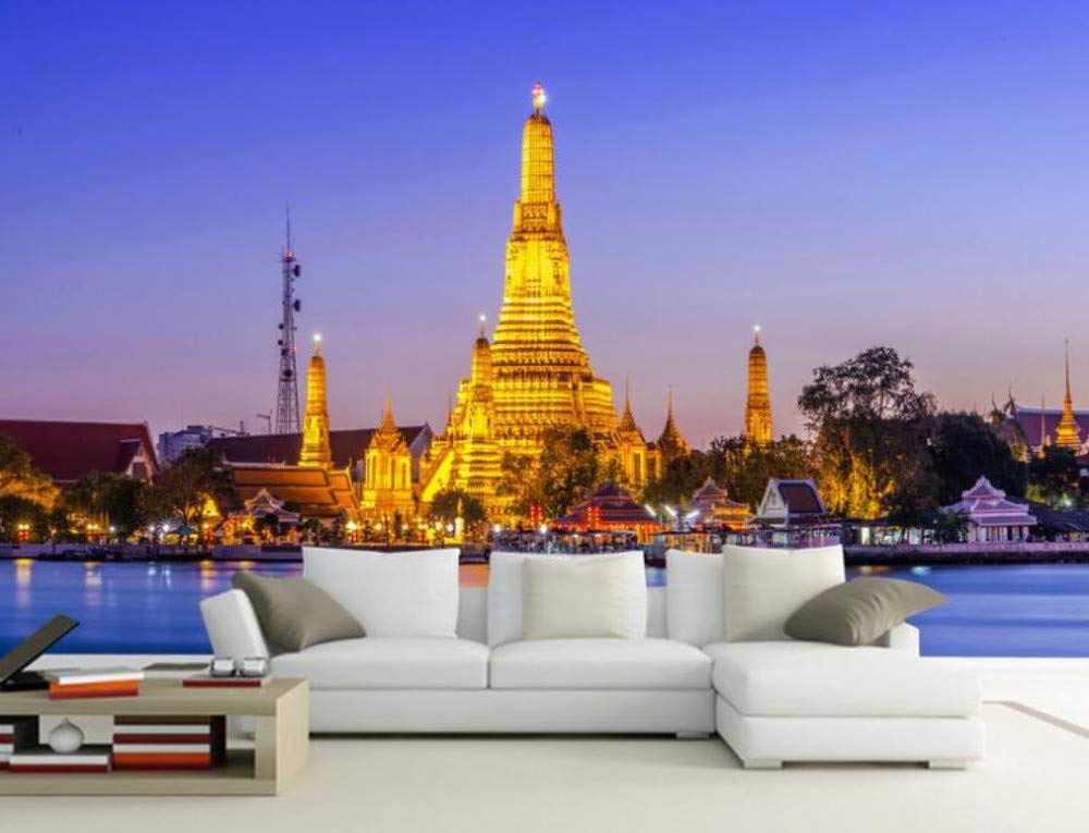 Custom Photo Wallpaper HD Thai Palace Jinta Architectural Wallpaper Bedroom Mural,350 * 245cm