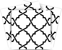 Vista 3 de Mi Alma Black & White Collection - Juego de 24 calcomanías de azulejos para azulejos de baño y cocina, fáciles de aplicar, simplemente despegar