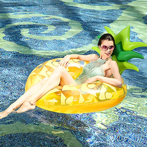Dmenwei Pool Inflatables for Adults Large Inflatable Pool Floats Swimming Rings, Water Fun Giant Blow Up Float Swim Ring - Image 3