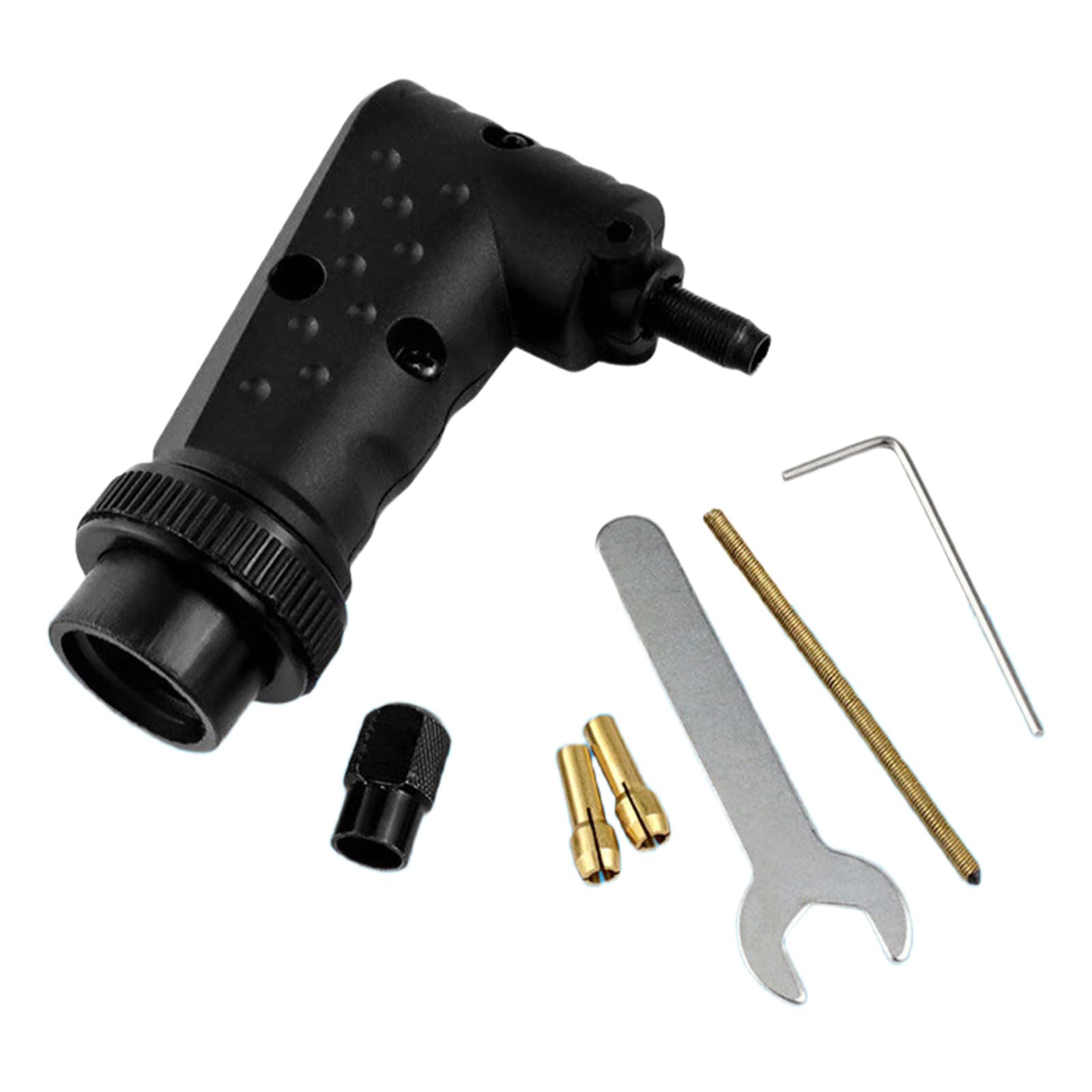 Crffz Ergonomic All-Metal Right-Angle Grinder Head, Reduces Vibrations & Enhances Efficiency For Professional Repairs High Efficiency Power Transmission