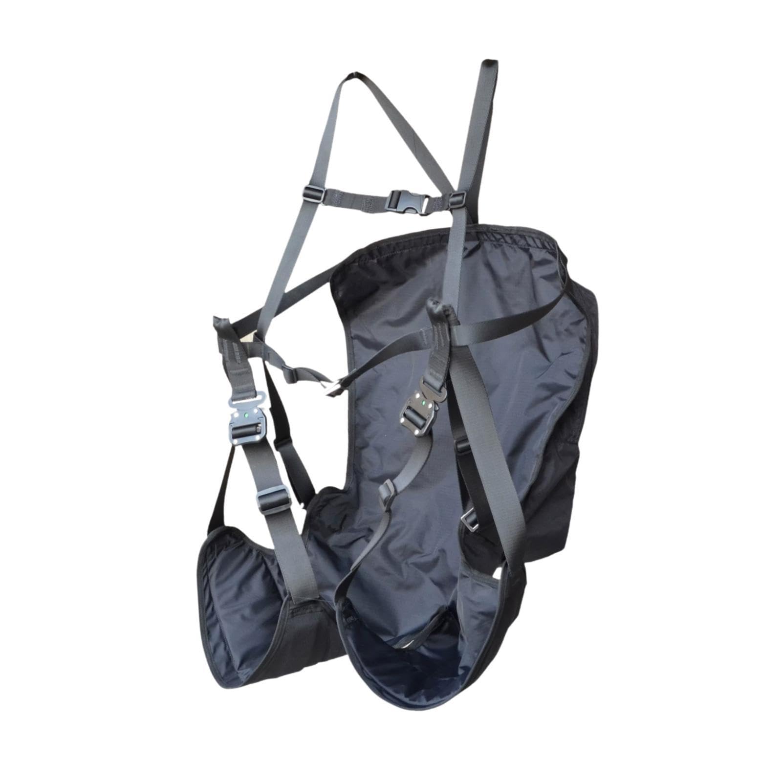 Amagogo Bolsa para arnés de Entrenamiento de Parapente Cómoda Portátil Fácil instalación Asiento de Repuesto Estable para manejo en Tierra de Parapente, Negro