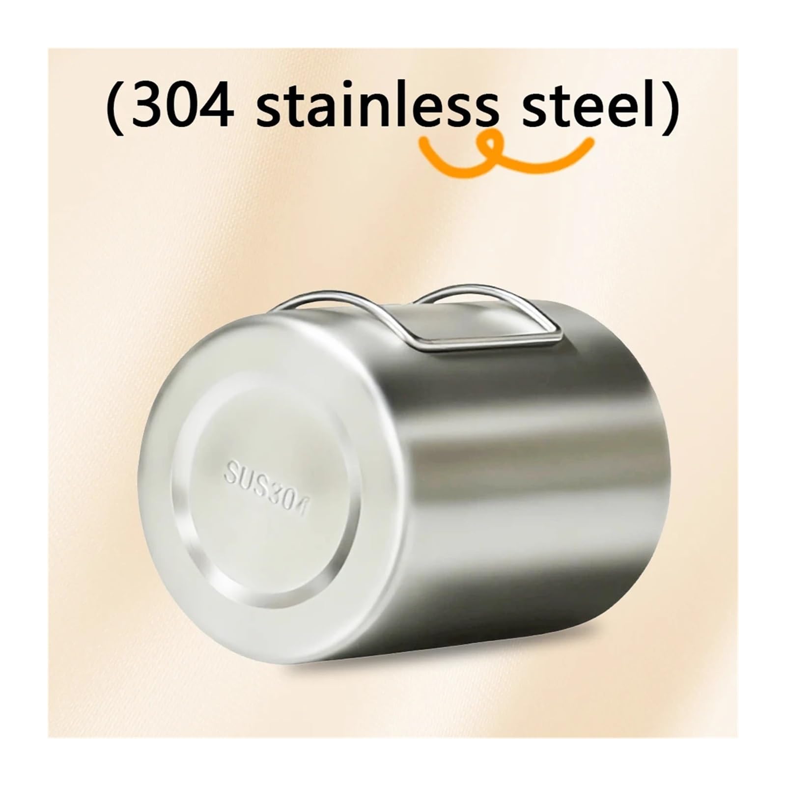 Zusammenklappbarer Edelstahlbecher Campingbecher aus Edelstahl | 304 Faltbarer, tragbarer, isolierter Becher for den Außenbereich(400ml)