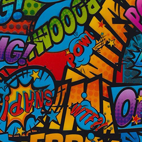 Hydrographics Film Water Transfer Printing Film Hydro Dipping Dip Film Hydrographic Film Hydro Dip Comic Strip 4 Film (Square Meter (19